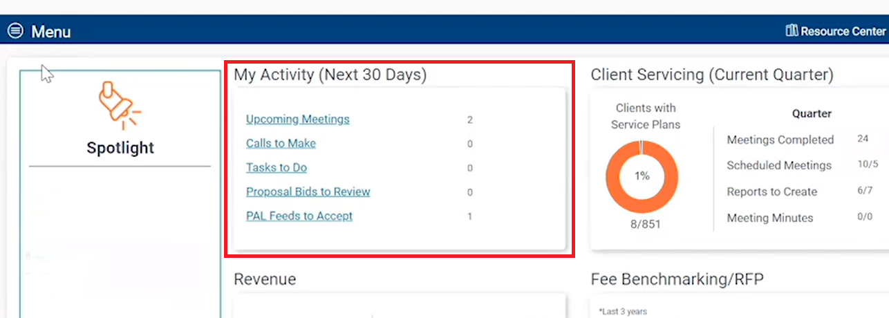 RPAG Task Overview - Widget