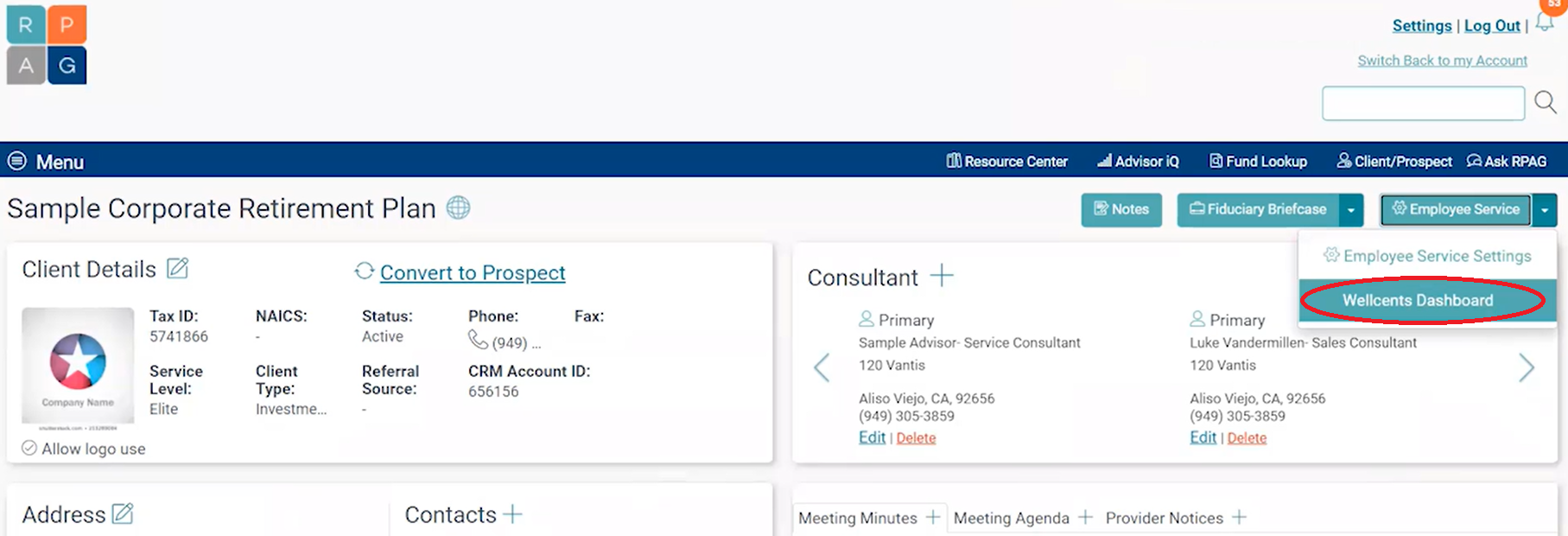 WellCents Dashboard Enhancements - Plan Filter